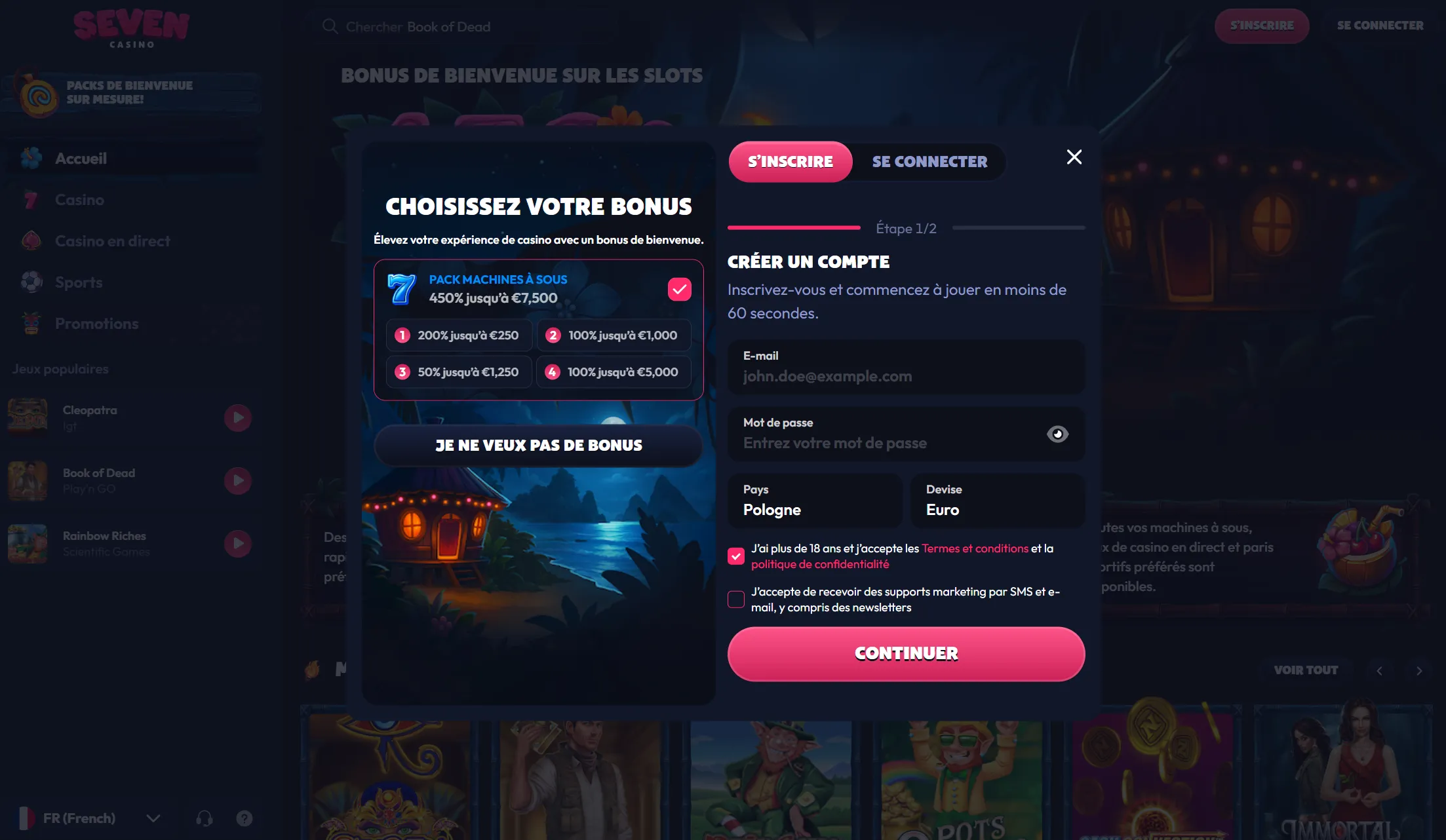 Inscription et vérification KYC sur un casino en ligne